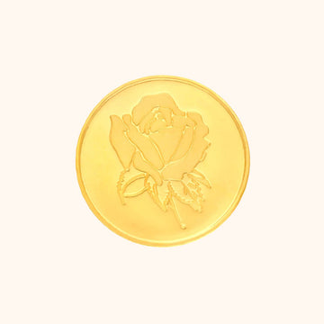 4 Gm Rosa 24KT Gold Coin